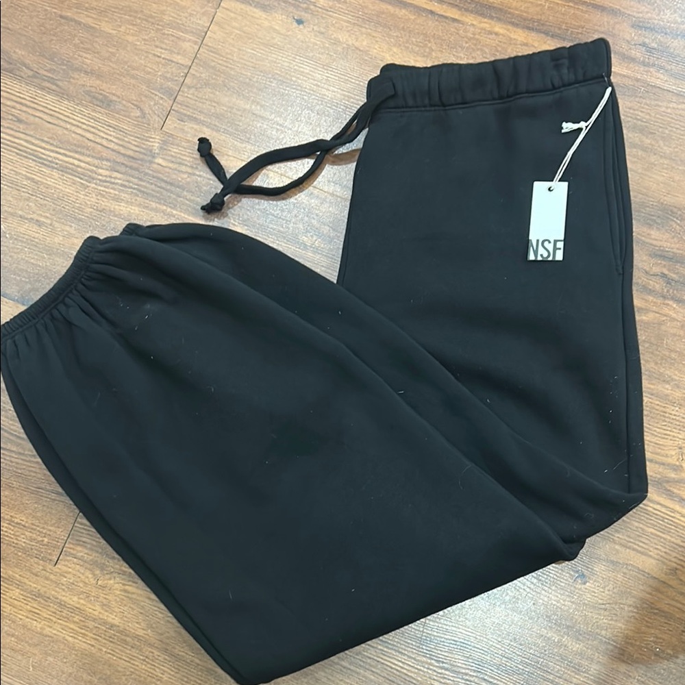 NSF Black Jogger Pants